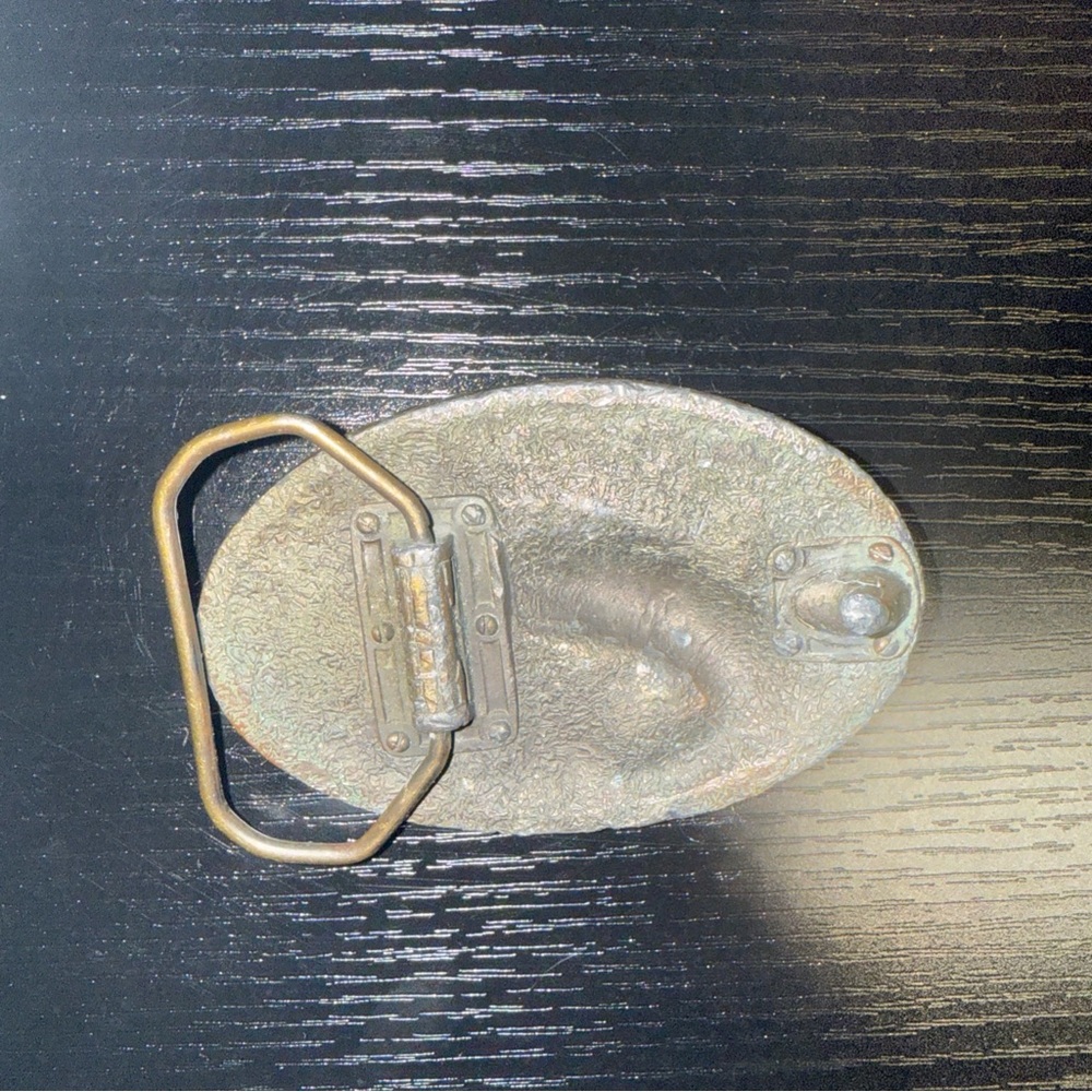 VINTAGE B.A.S.S. BELT BUCKLE SPIRIT of '96 BRASS FISHING 1996  Largemouth Bass!!